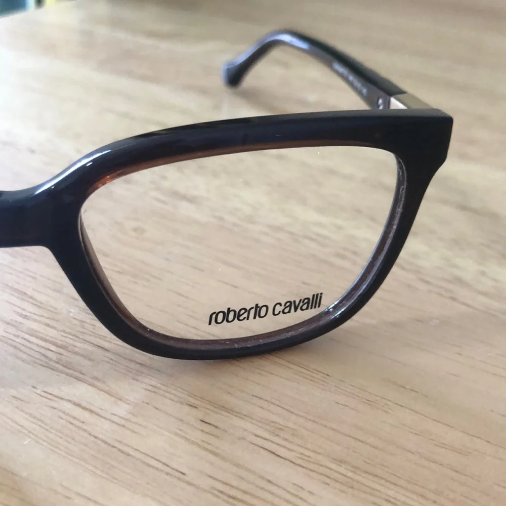 Roberto Cavalli dark brown eyeglasses frames
